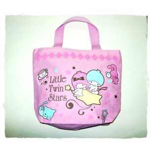 Little Twin Stars - Pink Canvas Official Lunch Box Tote Bag / Hand bag NWT
